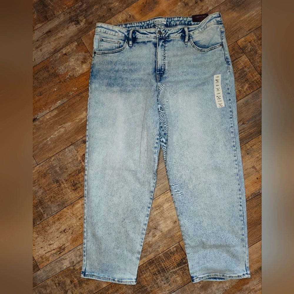 Ava + Viv High Waisted Distressed Jeans